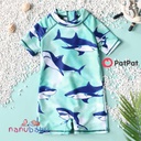 Toddler Boy Shark Pattern One Piece Swimsuit-3nb22-20607502