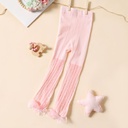 Baby / Toddler Lace Trim Pure Color Hollow Ankle-length Pantyhose for Girls(5nb-20313013)