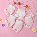 5-pack Baby / Toddler Stripe Stars Cartoon Pattern Loose Mouth Socks (6nb30-20334096)