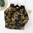 Toddler Boy Trendy 100% Cotton Camouflage Print Hooded Shirt (6nb30-20540893)