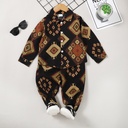 2pcs Toddler Boy Boho Exotic Lapel Collar Cotton Shirt and Pants Set (6nb30-20521717)