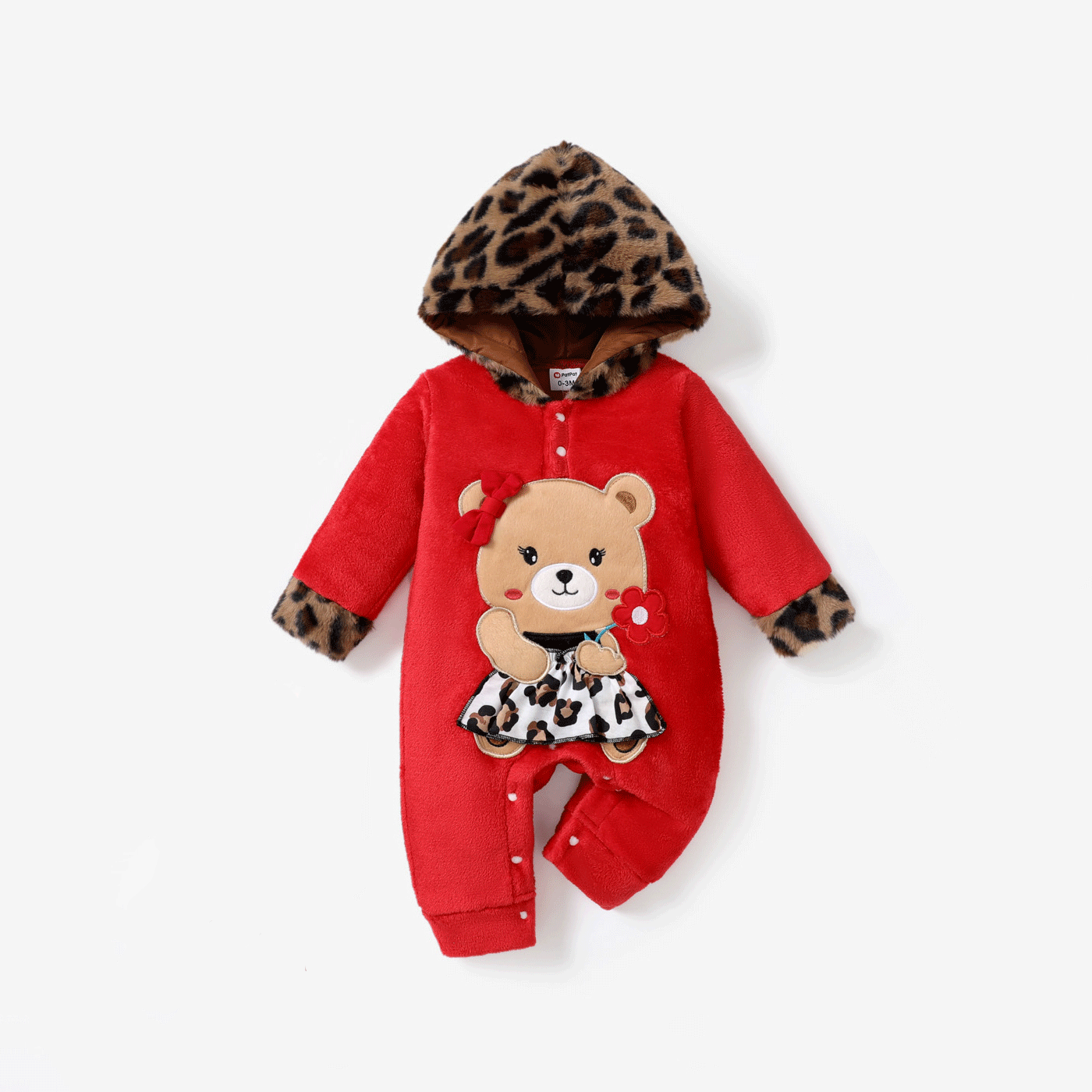 Baby Girl Christmas Bear Animal Jumpsuit