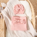 3 pcs Cotton Baby Swaddle Blanket Set with Unique Texture Patterns