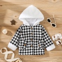 Baby Boy/Girl Fleece Hooded Long-sleeve Houndstooth Coat