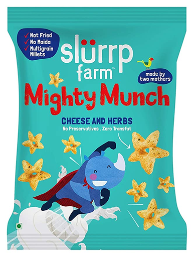 Slurrp Farm Mighty Puff: Cheese & Herbs 20g