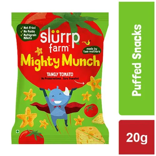 Slurrp Farm Mighty Puff: Tangy Tomato 20g