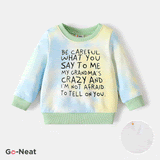Go-Neat Baby Unisex Casual Style Letter Long Sleeves Print Pullovers