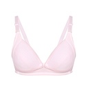 Nursing Snap Button Front Pink Bra