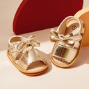 Baby / Toddler Solid Bowknot Velcro Closure Sandals