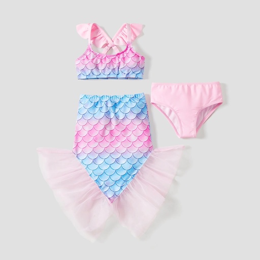 [SC8L1-20779818] 3pcs Toddler/Kid Girl Animal Pattern Swimsuits