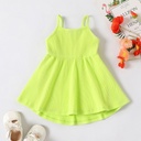 Baby Girl Solid Ribbed Slip Dress