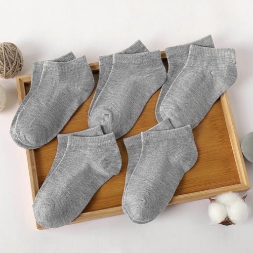 [SC8L1-20445876] 5-pairs Baby / Toddler / Kid Solid Socks