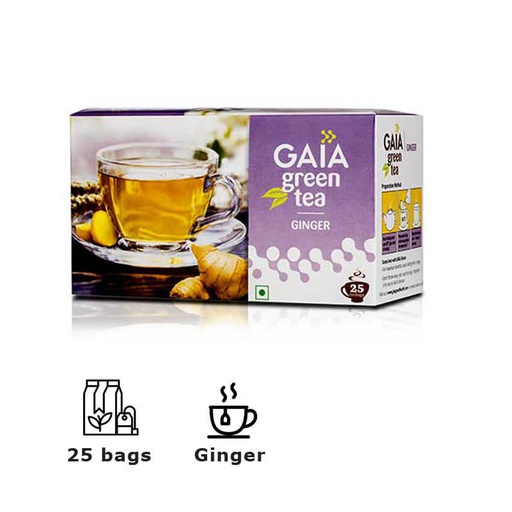 Gaia Green Tea + Ginger 25's