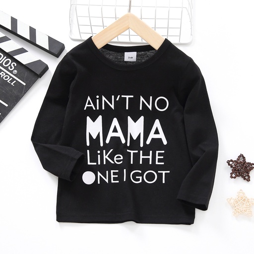 [SC8L2-20222200] Toddler Boy Casual Letter Print Long-sleeve Tee