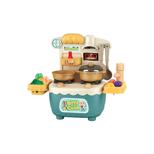 [SC8L2-20704637] 17pcs Miniature Kitchen Playset for Kids