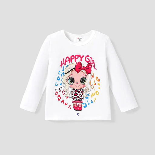 [SC8L2-20729742] Toddler Girls Sweet Character Tee/Top