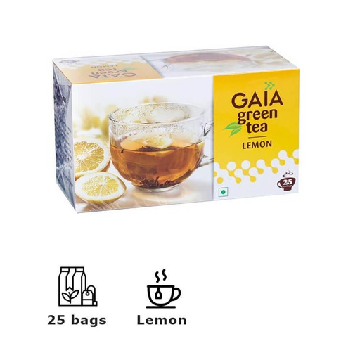 Gaia Green Tea + Lemon 25's