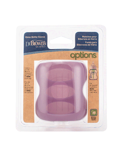 DR BROWN 5oz WN Glass Bottle Sleeve - Purple