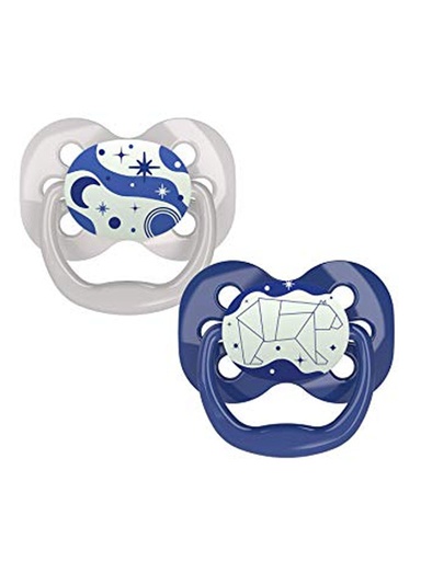 Dr. Brown’s Advantage Pacifiers, Stage 1, Glow in the Dark, Blue, 2-Pack