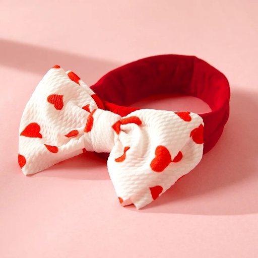 [SC8L4-19596959] Baby Pretty Heart Print Bowknot Headband