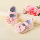 Baby / Toddler Bow Decor Solid Prewalker Shoes