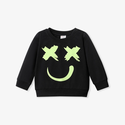 Baby Boy/Girl Glow in The Dark Print Long-sleeve Sweatshirt