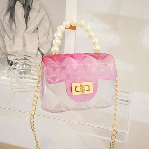 [SC8L4-20695203] A cute transparent jelly bag suitable for girls, both portable and diagonal
