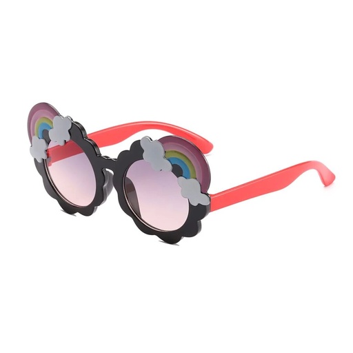 [SC8L4-20209453] Kids Cartoon Rainbow Glasses Decorative Glasses (With Glasses Case)