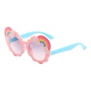 Kids Cartoon Rainbow Glasses Decorative Glasses (With Glasses Case)