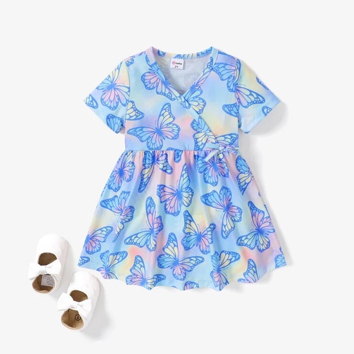 [SC8L4-20773189] Toddler Girl Sweet Butterfly Pattern Dress