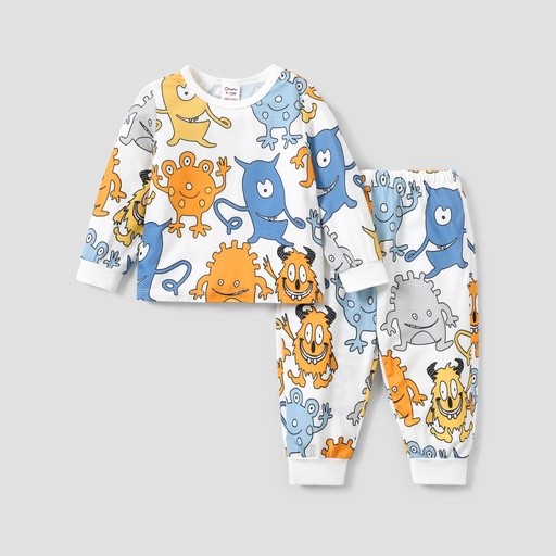 [SC8L4-20776183] 2pcs Boy/Kid  Regular Basic Pajamas Set