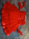 Red Samu Silk Embellished Dress (KD)