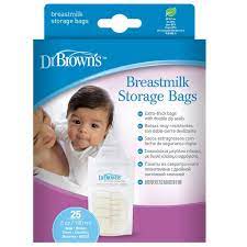 DR BROWN Breastmilk Storage Bag (6 oz / 180 ml), 25-Pack