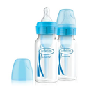 Dr Brown 4 oz / 120 ml PP Narrow-Neck "Options" Baby Bottle - Blue, 2-Pack